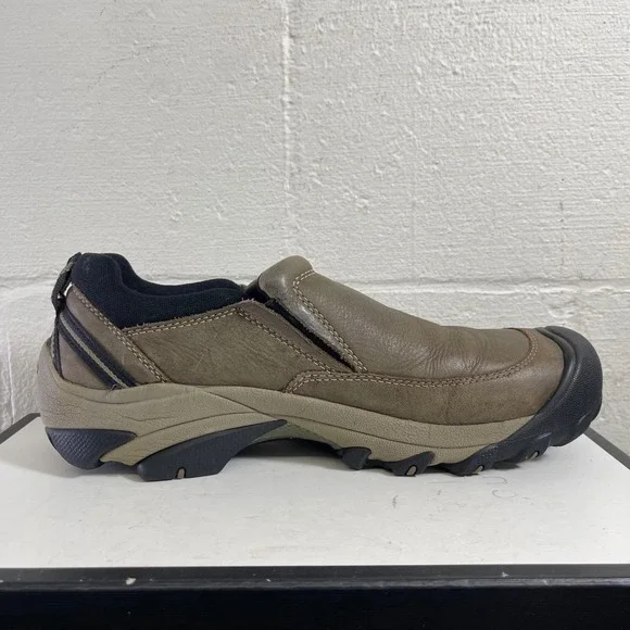 Keen Targhee 2 Soho 1025861 Brown Leather Hiking Shoes Slip On Men's Size 11 US